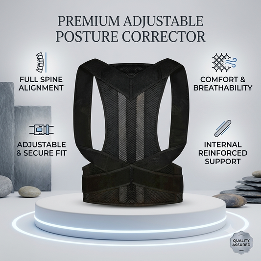 Adjustable Magnetic Posture Corrector Back Brace Support Belt