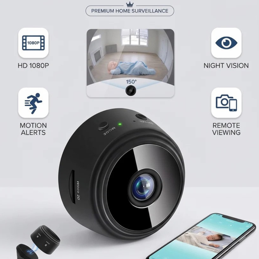 Mini Wifi Camera HD 1080P Night Vision Mobile Monitor